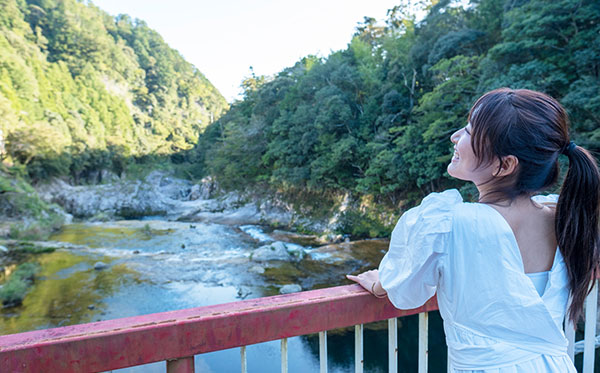 湯谷温泉郷の自然