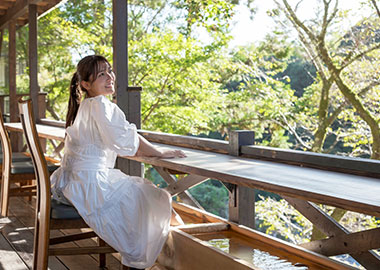 馬の背テラスの足湯