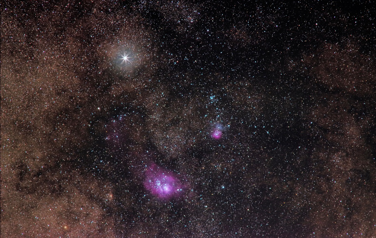 2018年夏 干潟星雲と三裂星雲