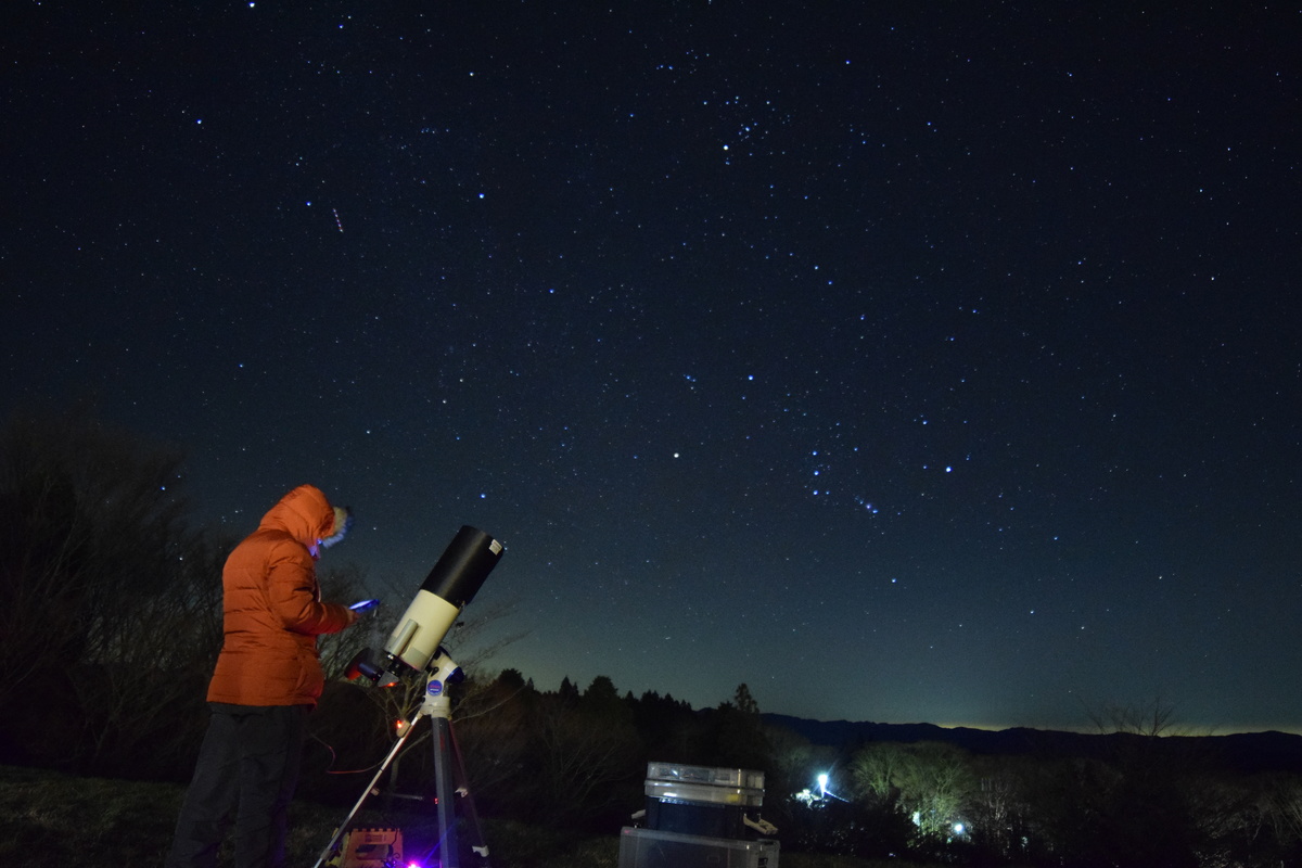 防寒対策と星の撮影